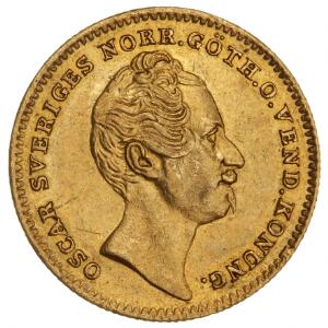 Sverige, Oscar I, Dukat 1849, F 90a