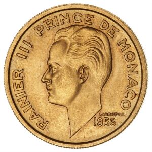 Monaco, Rainer III, 1949-2005, 100 Francs 1956, F 31