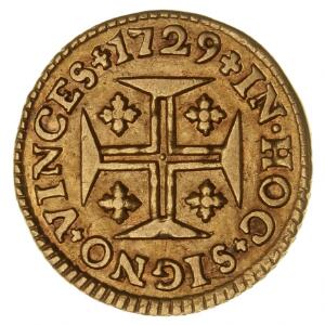 Portugal, Joao V, 1706-1750, 400 Reis Pinto 1729, F 100