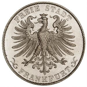 Tyskland, Frankfurt am Main, Gulden 1859, KM 358