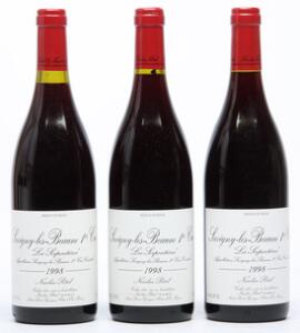 12 bts. Savigny les Beaune, 1. Cru, Serpentières, Nicolas Potel 1998 A hfin. Oc.