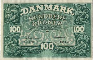 100 kr 1944 e, Svendsen  Neergaard, Sieg 125