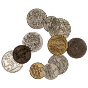 Danzig, lille lot på 11 mønter inkl. Gulden 19232. 11