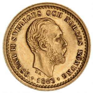 Oscar II 1883, 5 kr., SM 36
