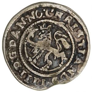 Norge, Christian IV, 8 skilling 1644, NM 124C, H 14B, 1, kant med lille blanketfejl