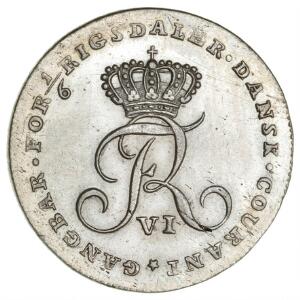 Frederik VI, 16 rigsdaler 1808 Offermark, H 6 - flot mønt for denne type