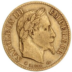 Frankrig, 10 Francs 1866BB , F 587