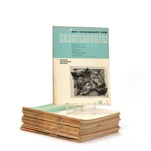 Nyt Tidsskrift for Kunstindustri. En samling tidsskrifter fra perioden 1944 - 1947.