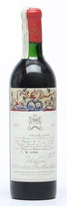 1 bt. Château Mouton Rothschild, Pauillac. 1. Cru Classé 1968 Chateau bottled. A-AB bn.