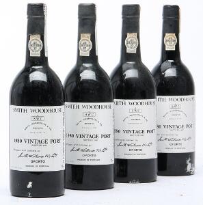 4 bts. Smith Woodhouse Vintage Port 1980 A hfin.