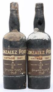 2 bts. Gonzalez Vintage Port 1947 AB ts.