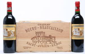 12 bts. Château Ducru-Beaucaillou, Saint - Julien.2. Cru Classé 1995 A hfin. Owc.