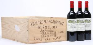 12 bts. Château Troplong Mondot, Saint-Émilion Grand Cru Classé 1995 A hfin. Owc.