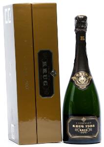 1 bt. Champagne Vintage, Krug 1988 A hfin. Oc.