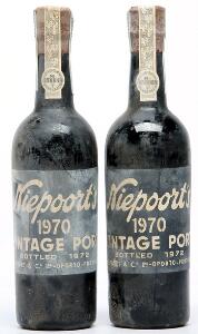 2 bts. Niepoort Vintage Port 1970 A-AB bn.