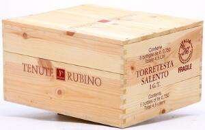 24 bts. Salento Torretesta, Tenuta Rubino 2002 A hfin. Oc.