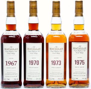 1 bt. MacAllan Single Highland Malt Scotch Whisky 1967 A hfin. Owc. etc. Total 4 bts.