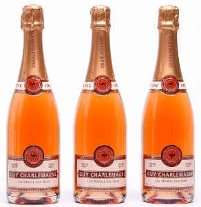 12 bts. Champagne Brut Rosé, Guy Charlemagne A hfin. Oc.