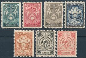 Holland. Brandkast-mærker. 1921. 15 C. - 7 12 Gulden. Komplet sæt, postfrisk. Michel EURO 1400