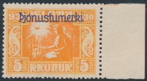 1930. Altinget. 5 kr. orange. Postfrisk. Facit 3500
