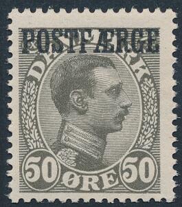 1922. Chr.X. 50 øre, olivgrå. Postfrisk. AFA 3800