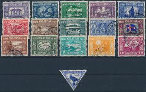 1930. Altinget. Komplet sæt, stemplet. Facit 7500