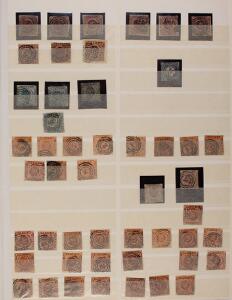 Danmark. 1851-1966. Et spændende ældre lagerparti af danske frimærker opsat i 3 lagerbøger med mange gode mærker iblandt samt mange i antal. Se fotoudsnit