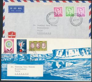 Belgien. 4 breve fra ANTARCTIC EKSPEDITIONER 1965-66
