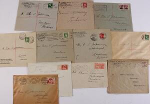 Norge og Island. 11 ældre breve, alle sendt til FÆRØERNE.