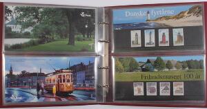 Danmark. Album med 12 stk. souvenirmapper mellem nr.1-25.