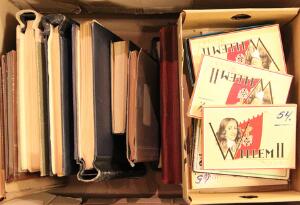 Tyskland. BYGNINGSSERIEN. 1948. Imponerende samling i adskillige album, indstiksbøger, litteratur samt æsker og bundter fylder en hel flyttekasser, med masser