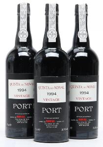 3 bts. Quinta do Noval Vintage Port 1994 A hfin.