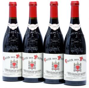 12 bts. Chateauneuf-du-Pape, Clos des Papes, Paul Avril 2003 A hfin.