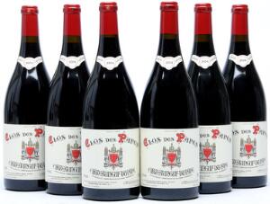 6 bts. Mg. Chateauneuf-du-Pape, Clos des Papes, Paul Avril 2004 A hfin.