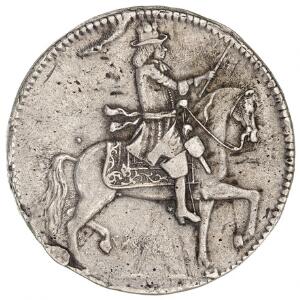 Christian V, 2 krone 1675, H 72, glat bund