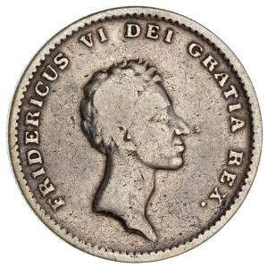 Frederik VI, 1 rigsbankdaler 1818, H 24D