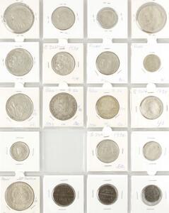 Samling af hovedsagelig mønter fra Polen, bl.a. en del Groschen mønter i forskellig værdi samt enkelte mønter fra Böhmen med mere, i alt 103 stk.