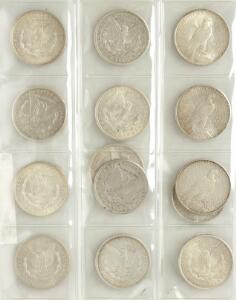 USA, dollar 1883 - 1923, KM 110, 150, i alt 14 stk.