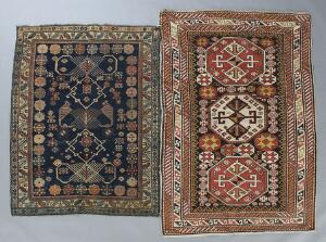 To Shirvan tæpper, Kaukasus. 163 x 107. 190 x 111. 20. årh.s første halvdel.2