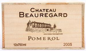 12 bts. Château Beauregard, Pomerol 2005 A hfin. Owc.