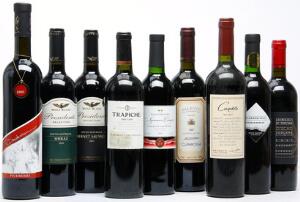 12 bts. Shiraz Presidents Selection, Wolf Blass 2002 A hfin.  etc. Total 42 bts.