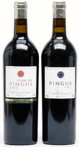 1 bt. Pingus, Dominio de Pingus, Ribera Del Duero 2001 A hfin.  etc. Total 2 bts.
