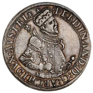 Østrig, Ferdinand I, 1564-1595, Thaler u. år, Hall - ex. Kühl, TH 135, lot 908