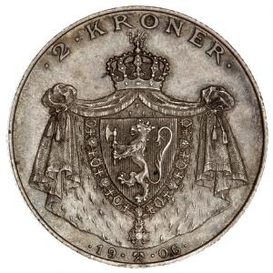 Norge, Haakon VII, 2 kr 1906, Norges uafhængighed, NM 3