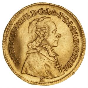 Østrig, Salzburg, Hieronymus Colloredo, 1772-1803, Ducat 1773, F 880