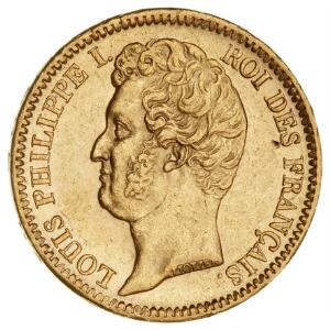 Frankrig, Louis Philippe, 20 Francs 1831A, F 553a