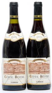2 bts. Cote Rotie La Mouline, Guigal 1993 A hfin.