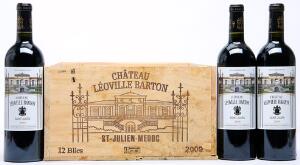 11 bts. Château Léoville Barton, Saint - Julien. 2. Cru Classé 2009 A hfin. Owc.