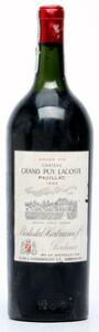 1 bt. Mg. Château Grand Puy Lacoste, Pauillac. 5. Cru Classé 1964 Bottled in DK. AB ts.