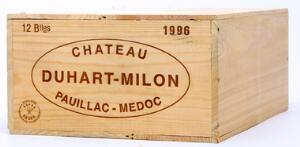 12 bts. Château Duhart Milon, Pauillac. 4. Cru Classé 1996 A hfin. Owc.